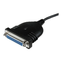 Produktbild för StarTech.com 6 ft / 2m USB to DB25 Parallel Printer Adapter Cable - 2 Meter USB to IEEE-1284 Printer Cable - USB A to DB25 M/F (ICUSB1284D25) - parallell adapter - USB 2.0 - IEEE 1284