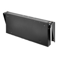 Produktbild för StarTech.com 1U Wall Mount Patch Panel Bracket - 19 in - Steel - Vertical Mounting Bracket for Networking and Data Equipment (RK119WALLV) - monteringsfäste - 1U
