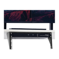Produktbild för StarTech.com 4U Wall Mount Patch Panel Bracket - 19 inch Steel Vertical Mounting Bracket for Network and Data Equipment (RK419WALLV) - monteringsfäste - 4U