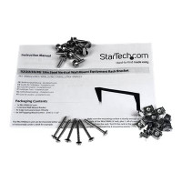 Produktbild för StarTech.com 4U Wall Mount Patch Panel Bracket - 19 inch Steel Vertical Mounting Bracket for Network and Data Equipment (RK419WALLV) - monteringsfäste - 4U