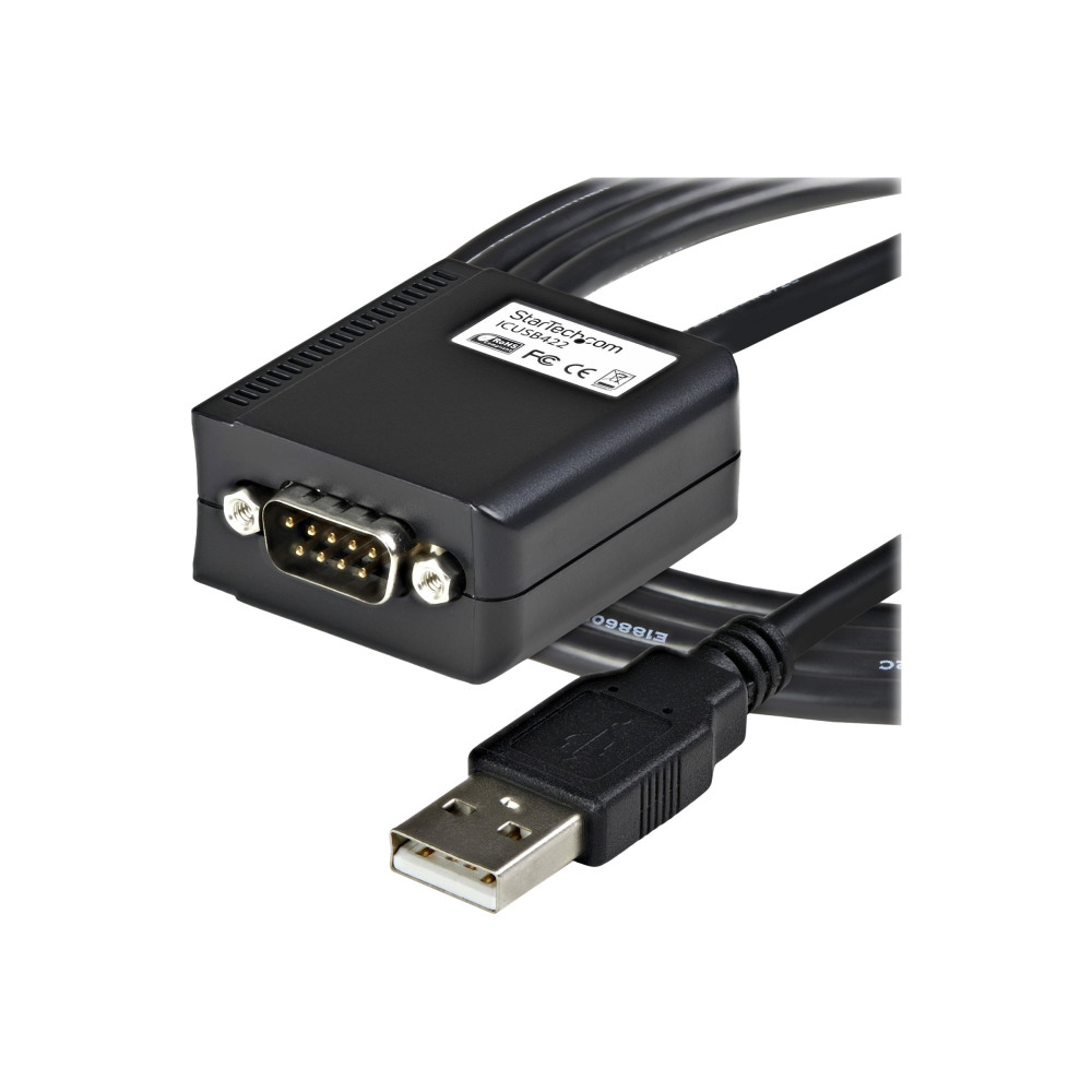 Produktbild för StarTech.com 1,8 m professionell RS422/485 USB seriell kabeladapter med COM-retention - seriell adapter - USB - RS-422/485