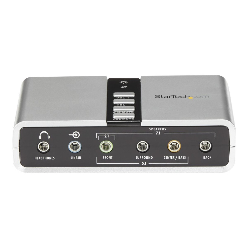 Produktbild för StarTech.com 7.1 USB-audio-adapter externt ljudkort med SPDIF digital audio - ljudkort - USB 2.0