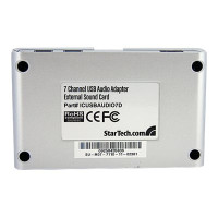 Produktbild för StarTech.com 7.1 USB-audio-adapter externt ljudkort med SPDIF digital audio - ljudkort - USB 2.0