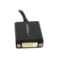 Produktbild för StarTech DisplayPort till DVI-adapter - DisplayPort till DVI-D-adapter videokonverterare 1080p - DP 1.2 till DVI-skärm/skärm-kabeladapter dongel - DP till DVI-adapter - Låsande DP-kontakt - DisplayPort-adapter - 15.2 cm