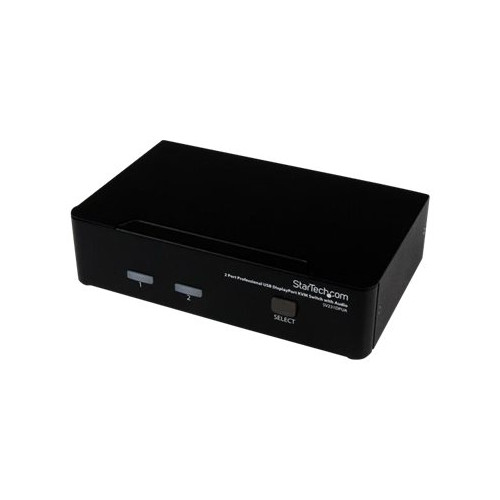 StarTech.com StarTech.com Professionell USB DisplayPort KVM-switch med 2 portar och audio - omkopplare för tangentbord/video/mus/ljud - 2 portar