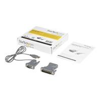 Produktbild för StarTech.com USB till RS232 DB9/DB25 seriell kabeladapter – M/M - seriell adapter - USB 2.0