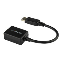Produktbild för StarTech DisplayPort till VGA-adapter - Aktiv DP till VGA-konverterare - 1080p video - DisplayPort-certifierad - DP/DP++-källa till VGA-skärm kabeladapterdongel - Låsande DP-kontakt - bildskärmsadapter - 27.94 cm