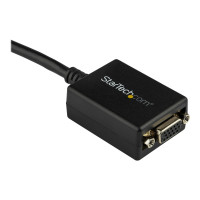 Produktbild för StarTech DisplayPort till VGA-adapter - Aktiv DP till VGA-konverterare - 1080p video - DisplayPort-certifierad - DP/DP++-källa till VGA-skärm kabeladapterdongel - Låsande DP-kontakt - bildskärmsadapter - 27.94 cm