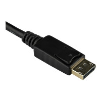 Produktbild för StarTech DisplayPort till VGA-adapter - Aktiv DP till VGA-konverterare - 1080p video - DisplayPort-certifierad - DP/DP++-källa till VGA-skärm kabeladapterdongel - Låsande DP-kontakt - bildskärmsadapter - 27.94 cm