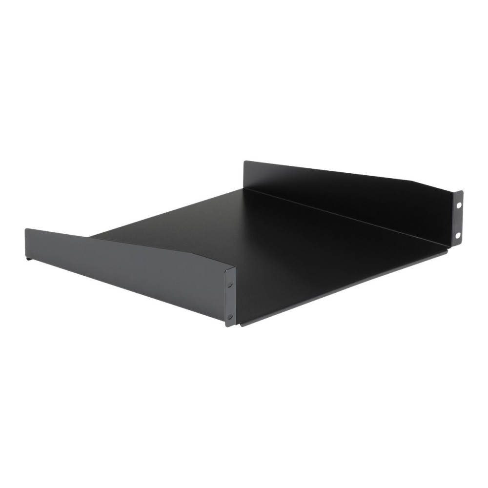 Produktbild för StarTech.com 2U Fixed Server Rack Mount Shelf, 16in Deep Steel Universal Cantilever Tray for 19" AV/Data/Network Equipment Rack with Cage Nuts & Screws, 44lbs Weight Capacity, 60" Deep - 2U Network Rack Shelf (CABSHELF) - hylla för rack