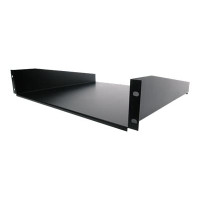 Produktbild för StarTech.com 2U Fixed Server Rack Mount Shelf, 16in Deep Steel Universal Cantilever Tray for 19" AV/Data/Network Equipment Rack with Cage Nuts & Screws, 44lbs Weight Capacity, 60" Deep - 2U Network Rack Shelf (CABSHELF) - hylla för rack
