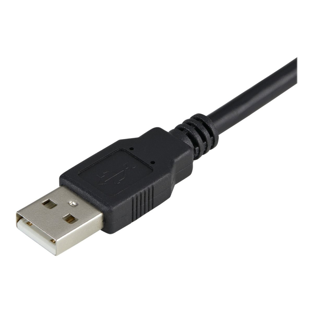 Produktbild för StarTech.com FTDI USB till seriell RS232-kabeladapter med 1 port och COM-retention - seriell adapter - USB - RS-232