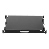 Produktbild för StarTech.com 1U Sliding Server Rack Mount Keyboard Shelf Tray - 55lbs - 22" Deep Steel Pull Out Drawer for 19" AV, Network Equipment Rack (SLIDESHELFD) - tangentbordshylla för rack
