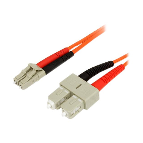 StarTech.com StarTech.com 3m Fiber Optic Cable - Multimode Duplex 62.5/125 - LSZH - LC/SC - OM1 - LC to SC Fiber Patch Cable (FIBLCSC3) - nätverkskabel - 3 m - 3 m