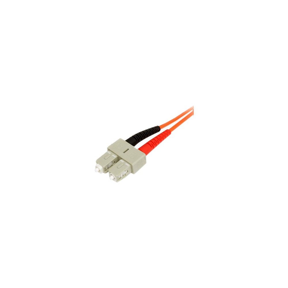 Produktbild för StarTech.com 3m Fiber Optic Cable - Multimode Duplex 62.5/125 - LSZH - LC/SC - OM1 - LC to SC Fiber Patch Cable (FIBLCSC3) - nätverkskabel - 3 m - 3 m