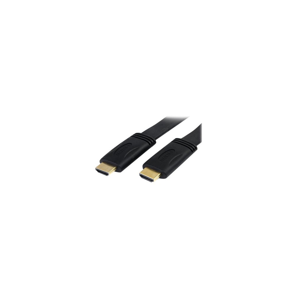 Produktbild för StarTech.com 5 m platt Höghastighets-HDMI-kabel med Ethernet - Ultra HD 4k x 2k HDMI-kabel - HDMI till HDMI M/M - HDMI-kabel med Ethernet - 5 m