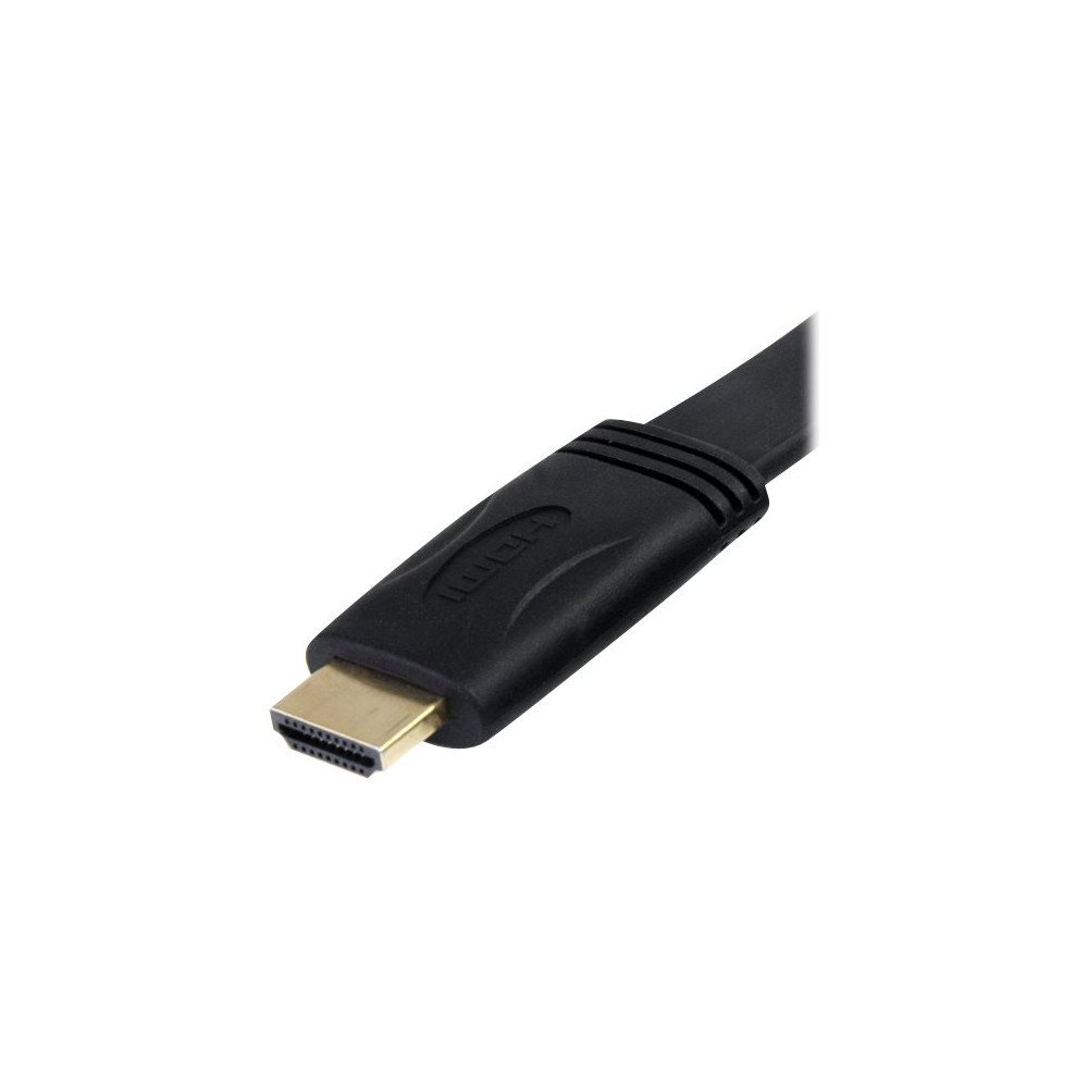 Produktbild för StarTech.com 5 m platt Höghastighets-HDMI-kabel med Ethernet - Ultra HD 4k x 2k HDMI-kabel - HDMI till HDMI M/M - HDMI-kabel med Ethernet - 5 m