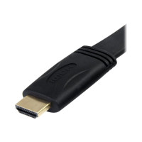 Produktbild för StarTech.com 5 m platt Höghastighets-HDMI-kabel med Ethernet - Ultra HD 4k x 2k HDMI-kabel - HDMI till HDMI M/M - HDMI-kabel med Ethernet - 5 m