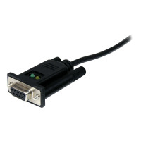 Produktbild för StarTech.com USB till nollmodem RS232 DB9 seriell DCE-kabeladapter med 1 port och FTDI - seriell adapter - USB 2.0 - RS-232