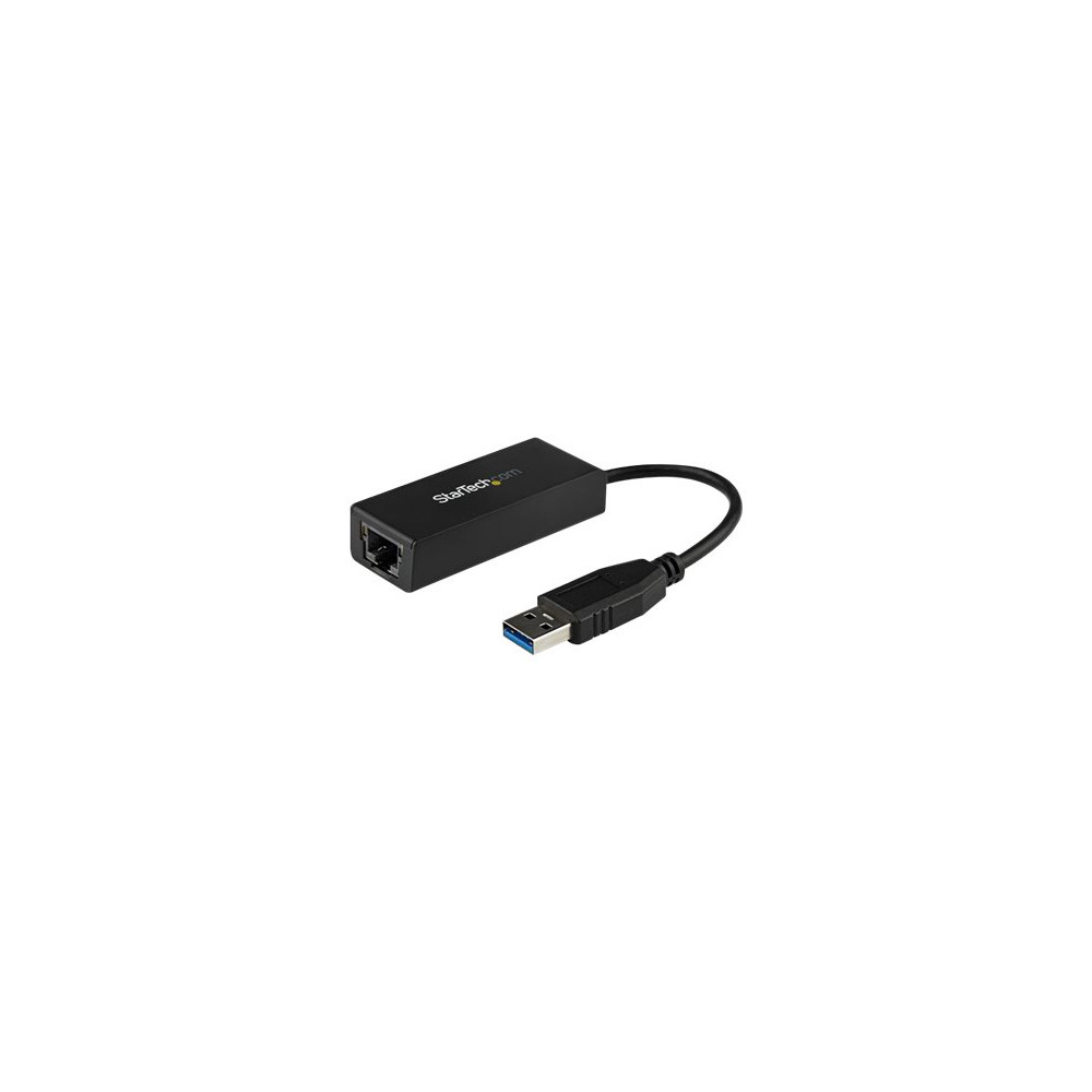 Produktbild för Startech USB 3.0 to Gigabit Ethernet Adapter - 10/100/1000 NIC Network Adapter - USB 3.0 Laptop to RJ45 LAN (USB31000S) - nätverksadapter - USB 3.0 - Gigabit Ethernet