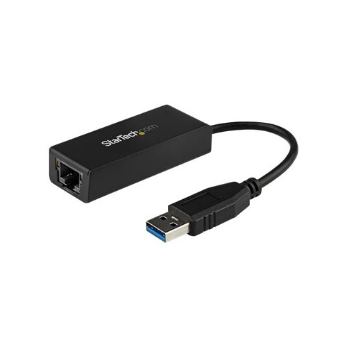 StarTech.com USB 3.0 to Gigabit Ethernet Adapter - 10/100/1000 NIC Network Adapter - USB 3.0 Laptop to RJ45 LAN (USB31000S) - nätverksadapter - USB