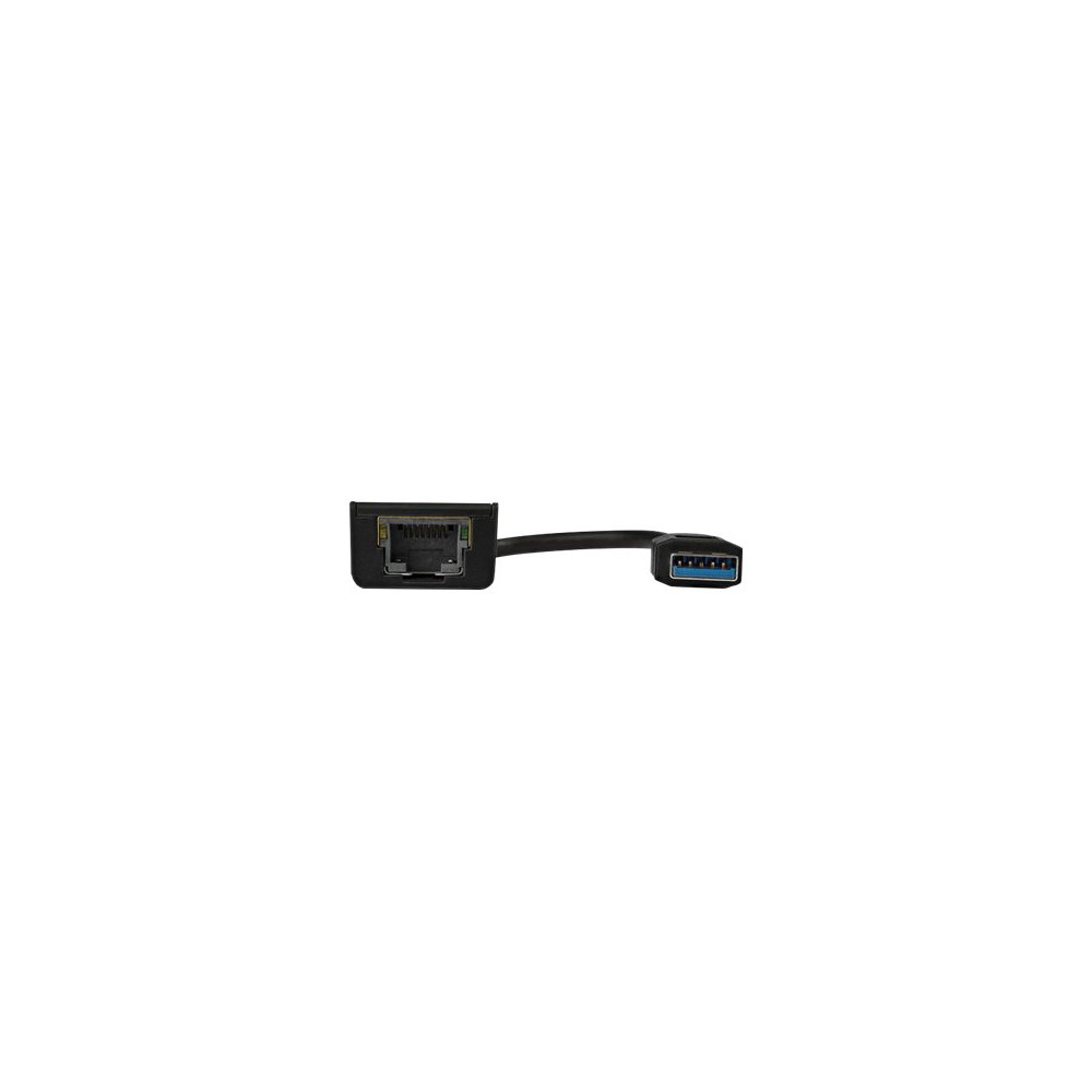 Produktbild för Startech USB 3.0 to Gigabit Ethernet Adapter - 10/100/1000 NIC Network Adapter - USB 3.0 Laptop to RJ45 LAN (USB31000S) - nätverksadapter - USB 3.0 - Gigabit Ethernet