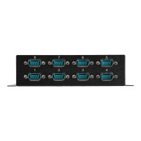 Produktbild för Startech USB till DB9 RS232 seriell  adapterhubb med 8 portar - Industriell DIN Rail och väggmonterbar - seriell adapter - USB 2.0 - RS-232 x 8