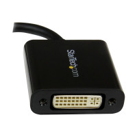 Produktbild för StarTech Mini DisplayPort till DVI videoadapter - Svart Mini DP till DVI - 1920x1200 - DVI-adapter - 17 cm