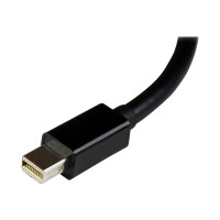 Produktbild för StarTech Mini DisplayPort till DVI videoadapter - Svart Mini DP till DVI - 1920x1200 - DVI-adapter - 17 cm