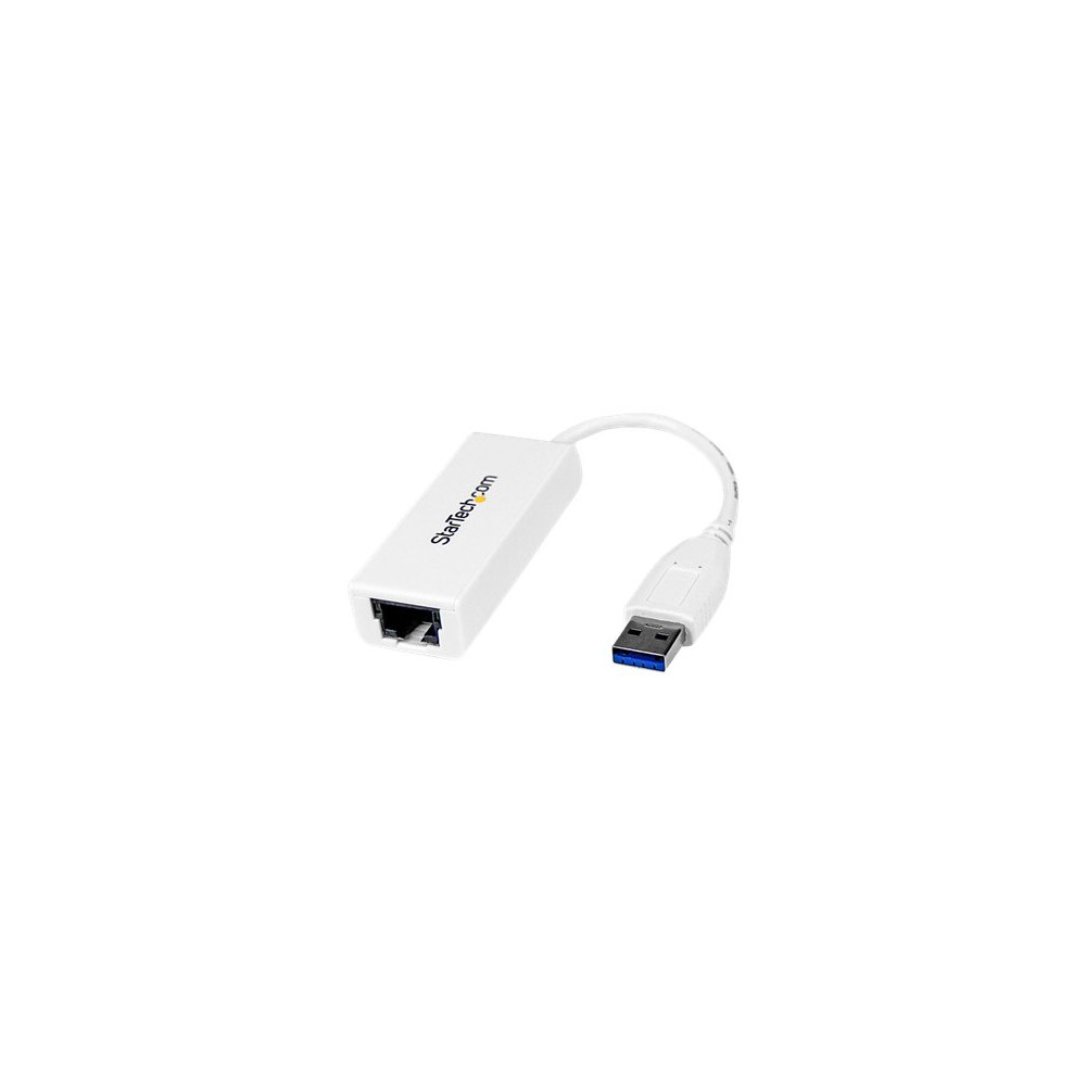 Produktbild för Startech USB 3.0 to Gigabit Ethernet Network Adapter - 10/100/1000 NIC - USB to RJ45 LAN Adapter for PC Laptop or MacBook (USB31000SW) - nätverksadapter - USB 3.0 - Gigabit Ethernet