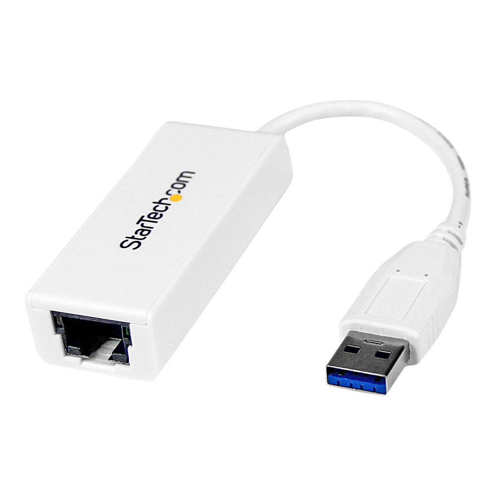 Produktbild för Startech USB 3.0 to Gigabit Ethernet Network Adapter - 10/100/1000 NIC - USB to RJ45 LAN Adapter for PC Laptop or MacBook (USB31000SW) - nätverksadapter - USB 3.0 - Gigabit Ethernet