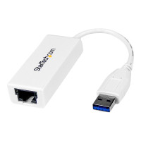 Produktbild för Startech USB 3.0 to Gigabit Ethernet Network Adapter - 10/100/1000 NIC - USB to RJ45 LAN Adapter for PC Laptop or MacBook (USB31000SW) - nätverksadapter - USB 3.0 - Gigabit Ethernet