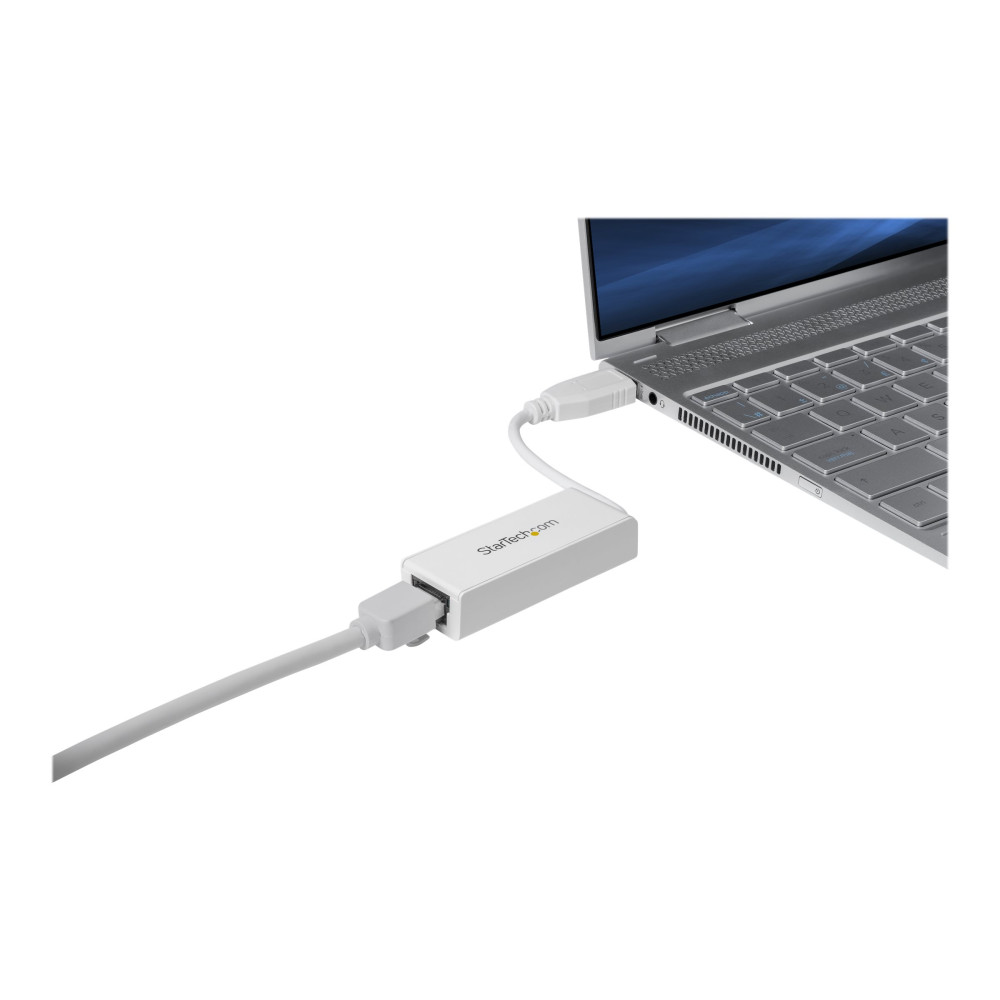 Produktbild för Startech USB 3.0 to Gigabit Ethernet Network Adapter - 10/100/1000 NIC - USB to RJ45 LAN Adapter for PC Laptop or MacBook (USB31000SW) - nätverksadapter - USB 3.0 - Gigabit Ethernet