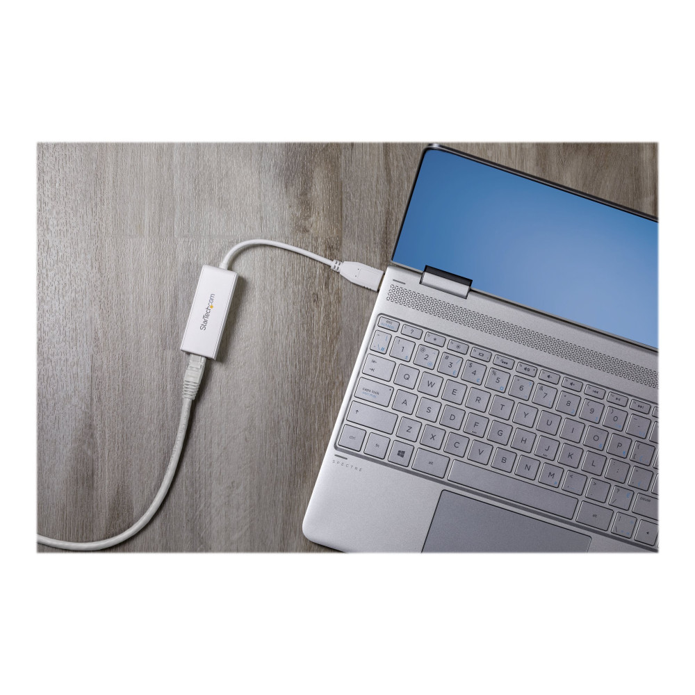 Produktbild för Startech USB 3.0 to Gigabit Ethernet Network Adapter - 10/100/1000 NIC - USB to RJ45 LAN Adapter for PC Laptop or MacBook (USB31000SW) - nätverksadapter - USB 3.0 - Gigabit Ethernet