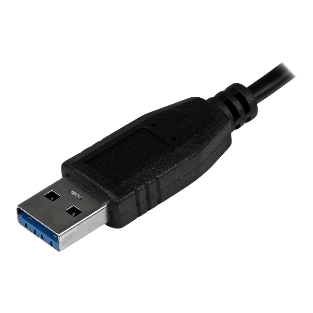 Produktbild för Startech Bärbar SuperSpeed mini USB 3.0-hubb med 4 portar - Svart - hubb - 4 portar