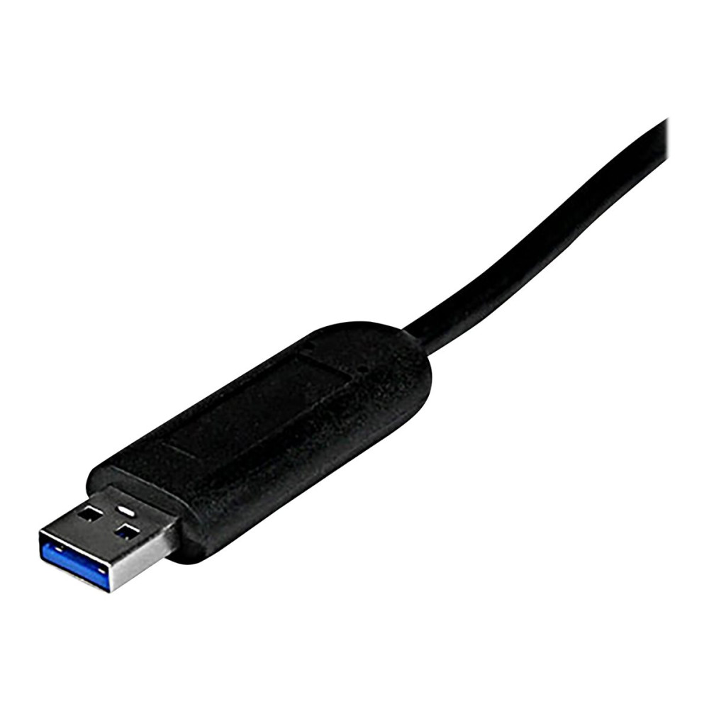 Produktbild för Startech 4-Port USB 3.0 Hub with Built-in Cable - SuperSpeed Laptop USB Hub - Portable USB Splitter - Mini USB Hub (ST4300PBU3) - hubb - 4 portar