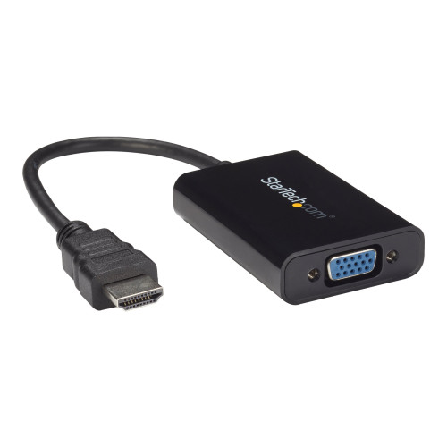 StarTech.com StarTech.com HDMI till VGA-videoadapter med audio för stationär/bärbar dator/Ultrabook - 1920x1080 - videokort - HDMI/VGA/ljud - 25 cm