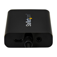 Produktbild för StarTech.com HDMI till VGA-videoadapter med audio för stationär/bärbar dator/Ultrabook - 1920x1080 - videokort - HDMI/VGA/ljud - 25 cm