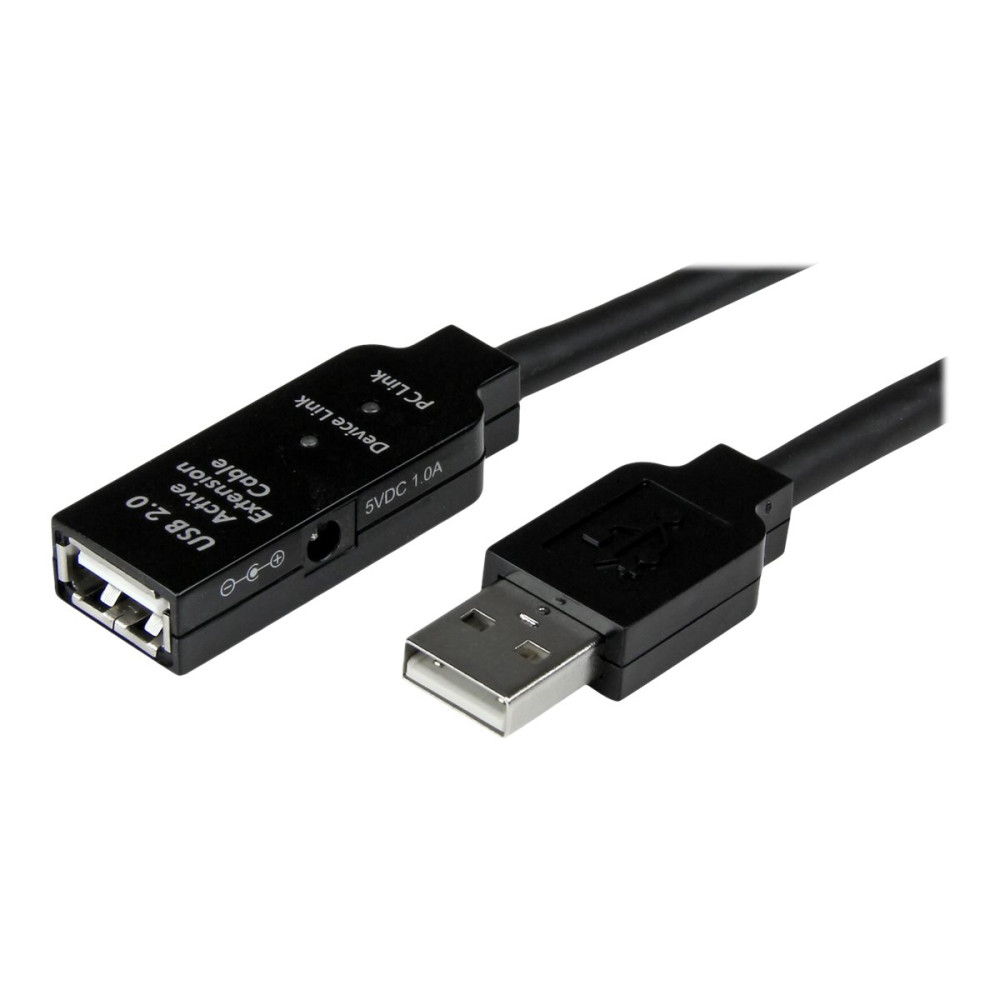 Produktbild för StarTech.com 25 m aktiv USB 2.0-förlängningskabel - M/F - USB-förlängningskabel - USB till USB - 25 m