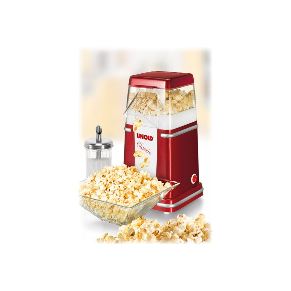 Produktbild för UNOLD 48525 - popcornmaskin - metallisk röd/silver/vit