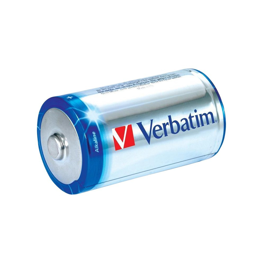 Produktbild för Verbatim batteri - 2 x C - alkaliskt