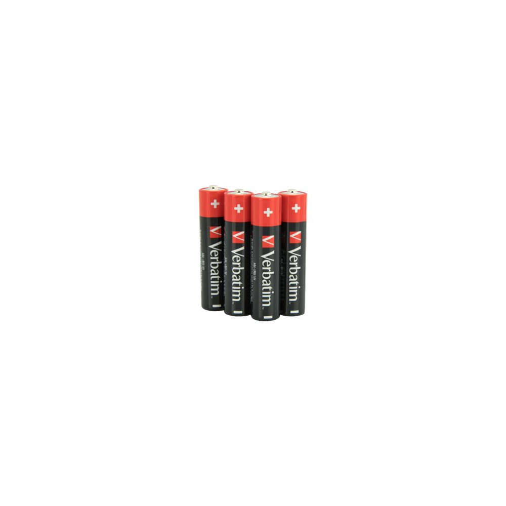 Produktbild för Verbatim batteri - 4 x AAA - alkaliskt