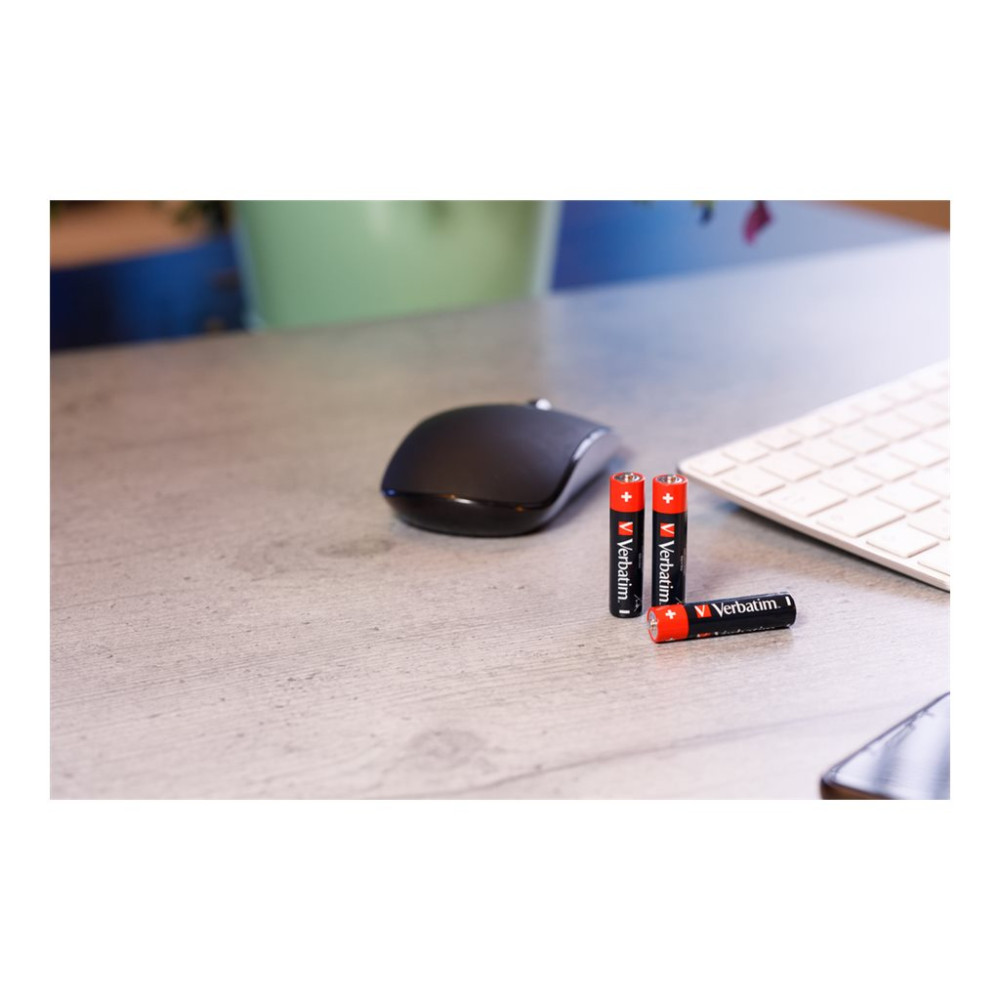 Produktbild för Verbatim batteri - 4 x AAA - alkaliskt