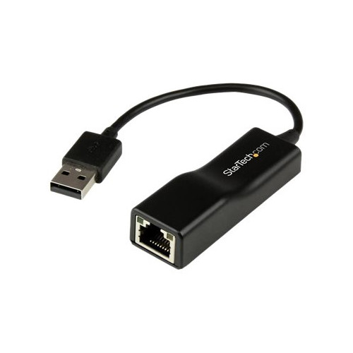 StarTech.com USB 2.0 till 10/100 Mbps Ethernet-nätverksadapterdongel - nätverksadapter - USB 2.0 - 10/100 Ethernet - Adaptrar & Hubbar