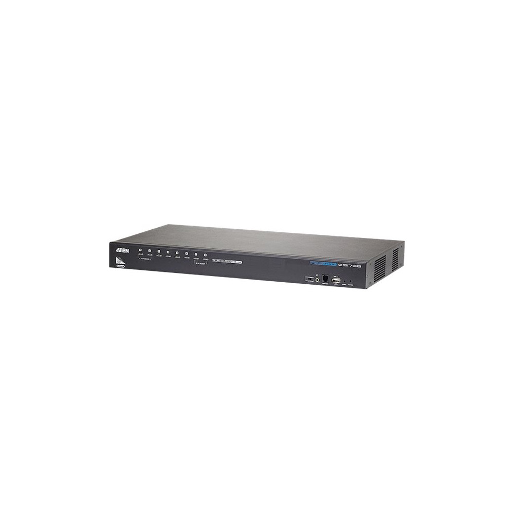 Produktbild för ATEN CS1798 - omkopplare för tangentbord/video/mus/ljud/USB - 8 portar - rackmonterbar