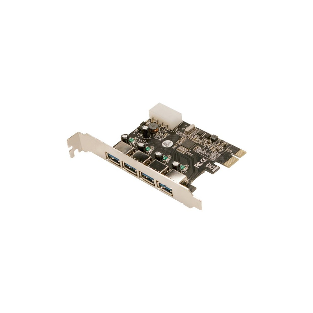 Produktbild för LogiLink USB 3.0 4-Port PCI Express Card - USB-adapter - PCIe 2.0 - USB 3.0 x 4