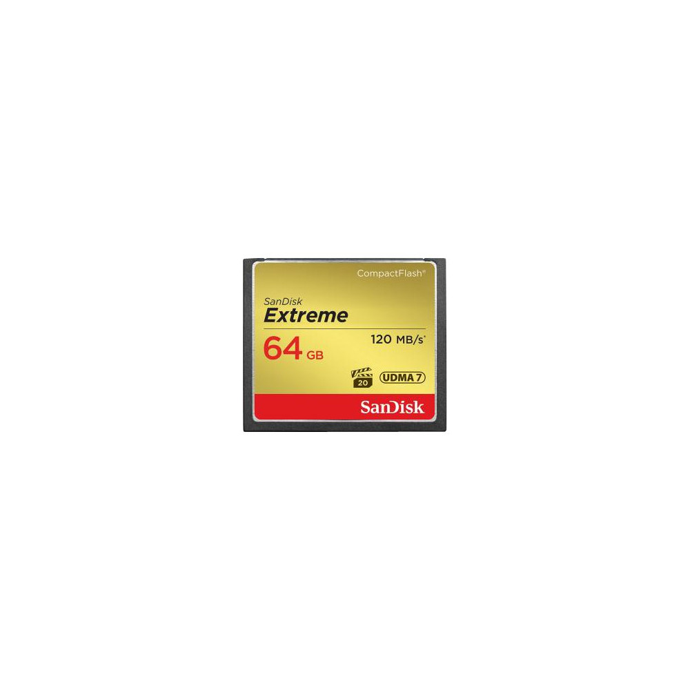 Produktbild för SanDisk Extreme - flash-minneskort - 64 GB - CompactFlash
