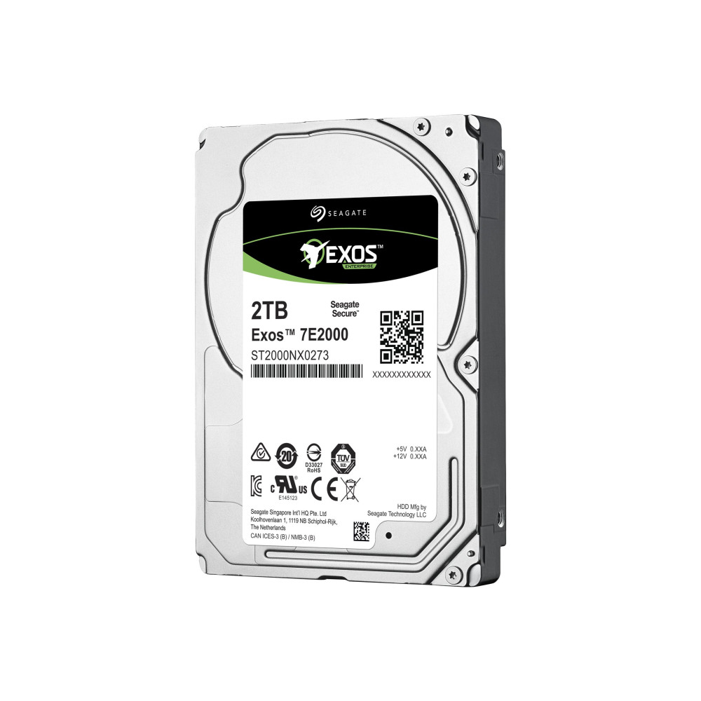 Produktbild för Seagate Exos 7E2000 ST2000NX0273 - hårddisk - 2 TB - SAS 12Gb/s