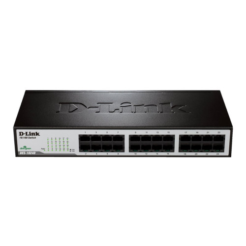 D-Link D-Link DES 1024D - switch - 24 portar - ohanterad - rackmonterbar