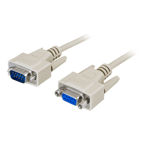 Deltaco DELTACO - seriell kabel - DB-9 till DB-9 - 2 m